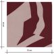 Tissu viscose Abstract Shape - Burgundy