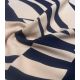 Tissu viscose Abstract Shape - Navy