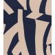 Tissu viscose Abstract Shape - Navy