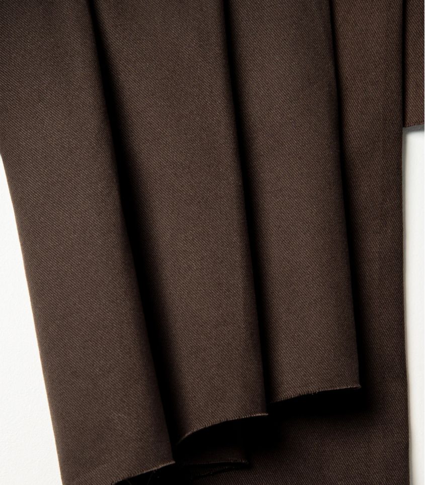Tissu Gabardine AB - Oat Chocolate Tissu Gabardine AB - Oat Chocolate