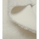 Tissu double face teddy / polaire - Ecru