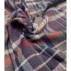 Tissu Flanelle de coton - Tartan choco / navy