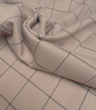 Tissu à carreaux - Camel / Anthracite Tissu à carreaux - Camel / Anthracite