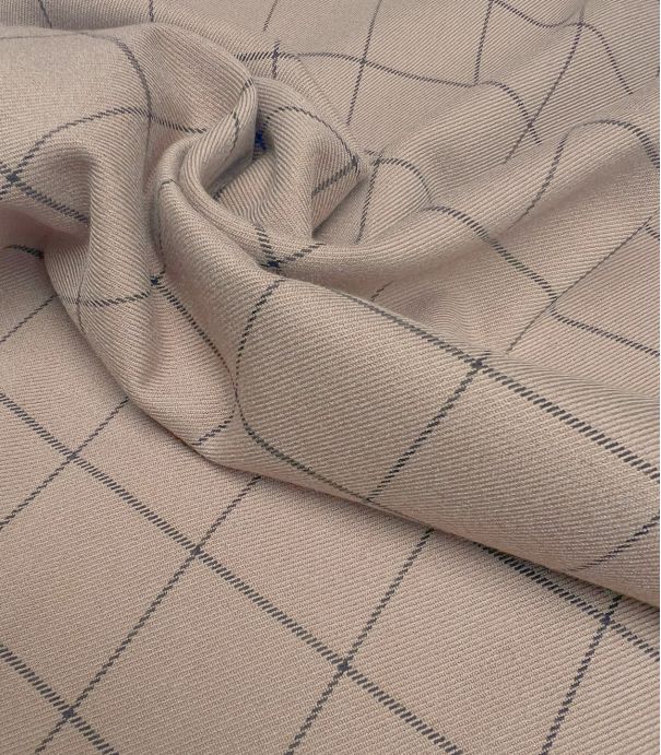 Tissu à carreaux - Camel / Anthracite Tissu à carreaux - Camel / Anthracite