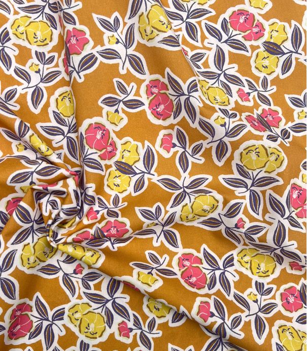 Tissu viscose Fanou - Caramel