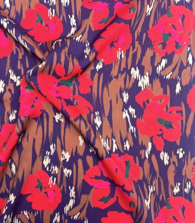 Tissu viscose Amaya - Purple Tissu viscose Amaya - Purple