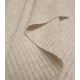 Tissu maille côtelé - Beige Tissu maille côtelé - Beige