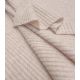Tissu maille côtelé - Nude