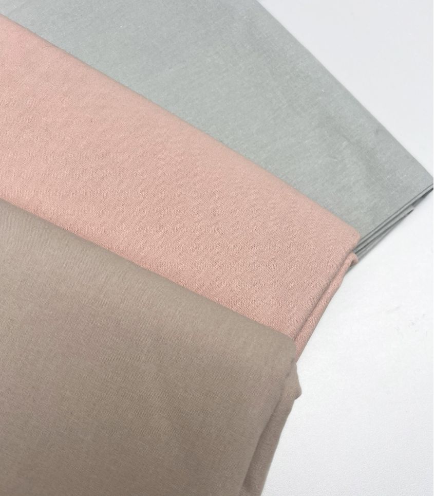 Coupon tissu Cretonne Coton UNI x 1m