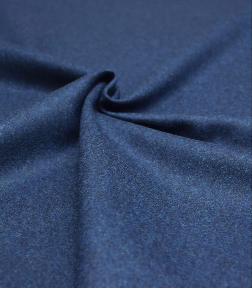 Tissu Drap de laine fin - bleu de Prusse Tissu Drap de laine fin - bleu de Prusse