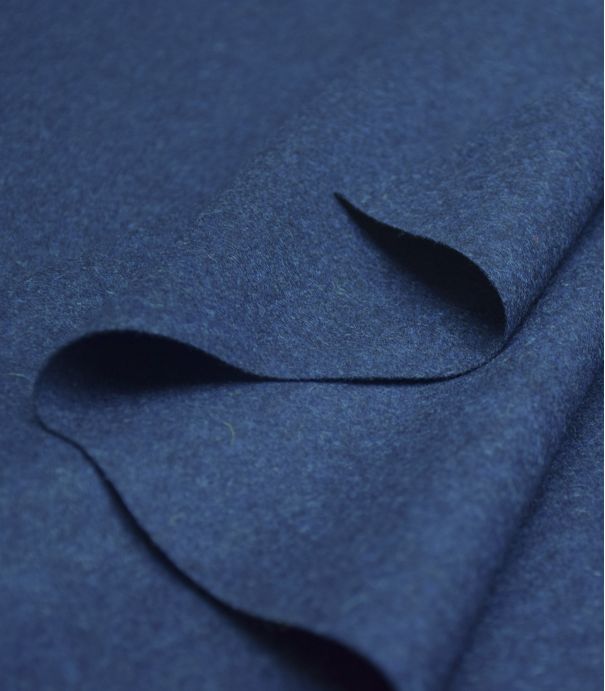 Tissu Drap de laine fin - bleu de Prusse
