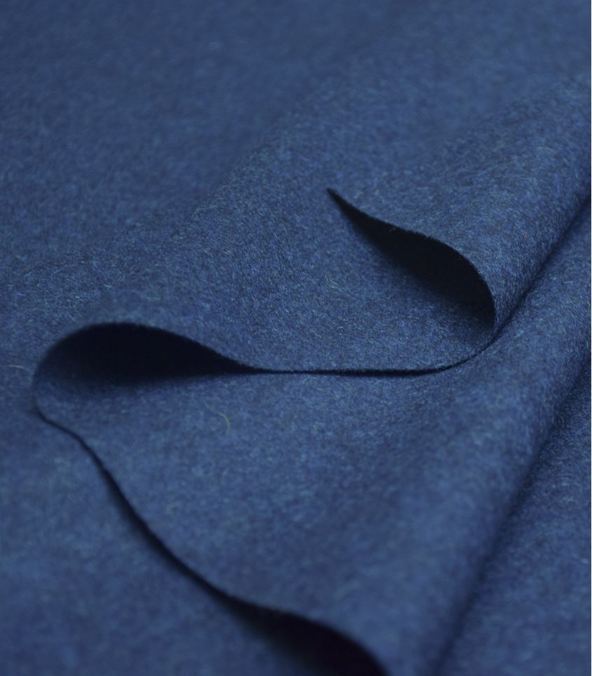 Tissu Drap de laine fin - bleu de Prusse