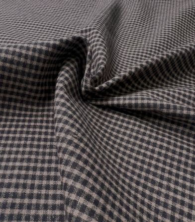 Flanelle vichy - Noir