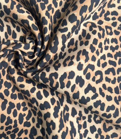 Tissu Gabardine - Léopard