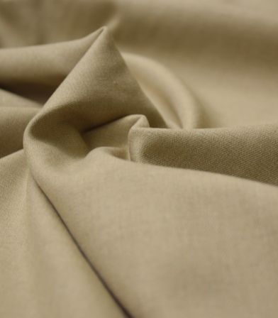 Tissu twill Bamboo et polyester recyclé - Beige chiné