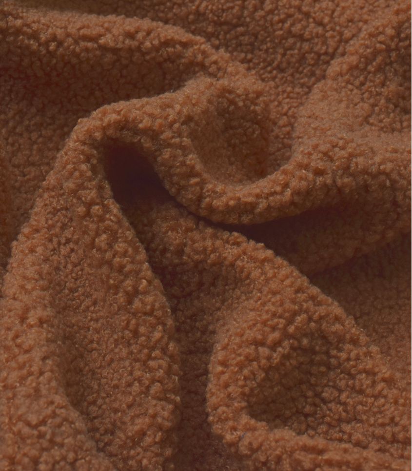 Tissu fourrure Teddy - Cannelle Tissu fourrure Teddy - Cannelle