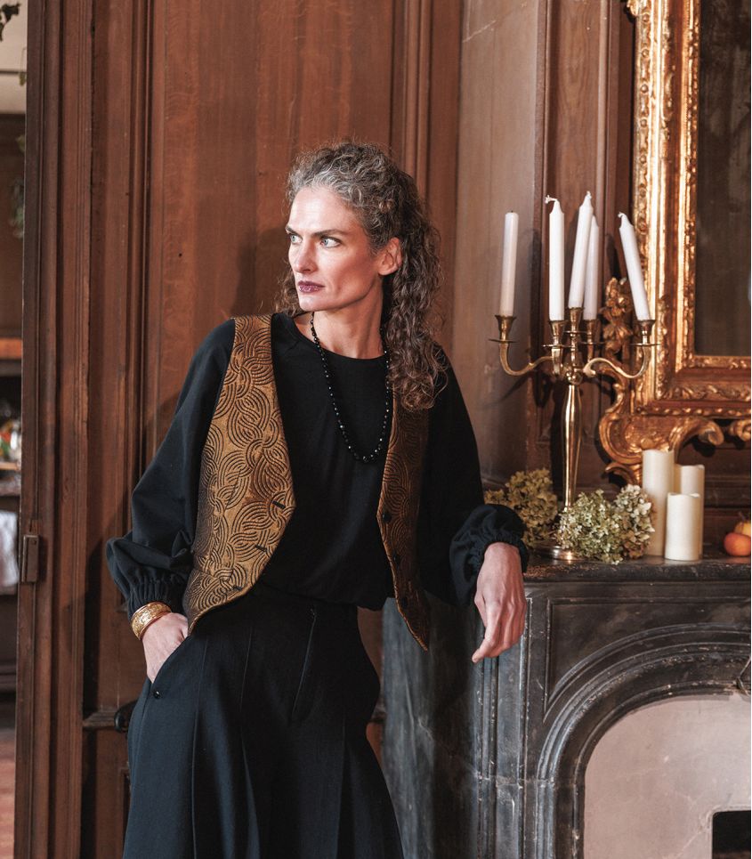 Tissu jacquard Entrelac - Bronze Tissu jacquard Entrelac - Bronze