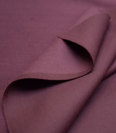 Tissu velours ras stretch - Prune