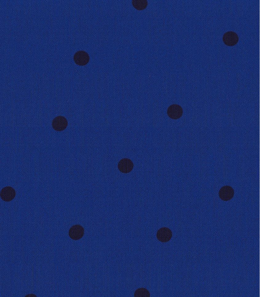 Tissu crêpe viscose - Jolly dots Cobalt blue Tissu crêpe viscose - Jolly dots Cobalt blue