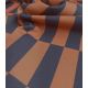 Tissu bachette damier - Chocolat Marine