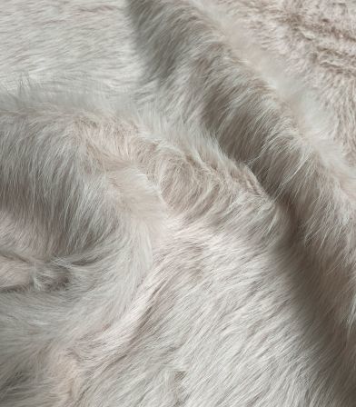 Tissu Fausse fourrure longue - Cream