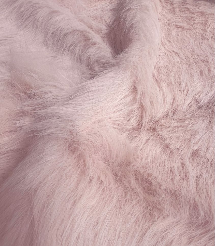 copy ofTissu Fausse fourrure longue - Make up pink