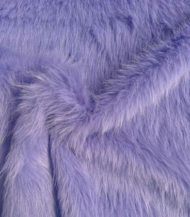 Tissu Fausse fourrure longue - Lilas