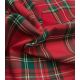 Tissu écossais rouge et vert