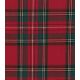 Tissu écossais rouge et vert