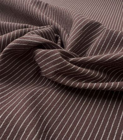 Tissu rayures Lima - Choco