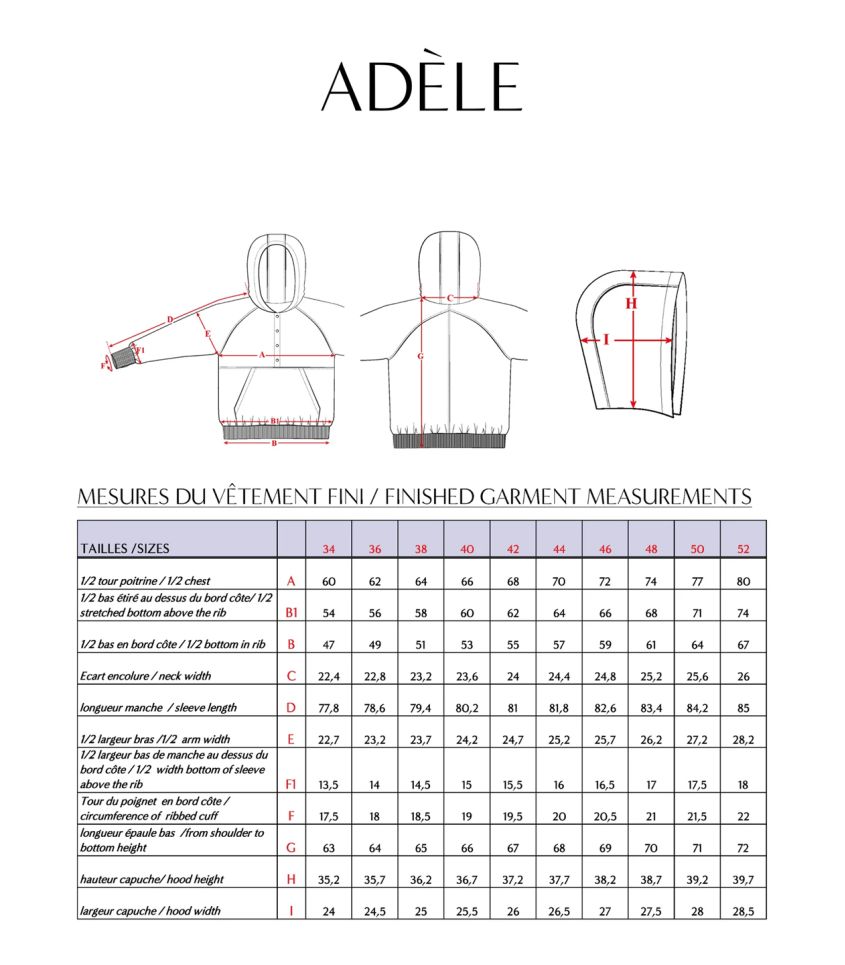 Patron Sweat Adèle Patron Sweat Adèle