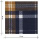 Tissu Flanelle de coton - Tartan ocre / navy