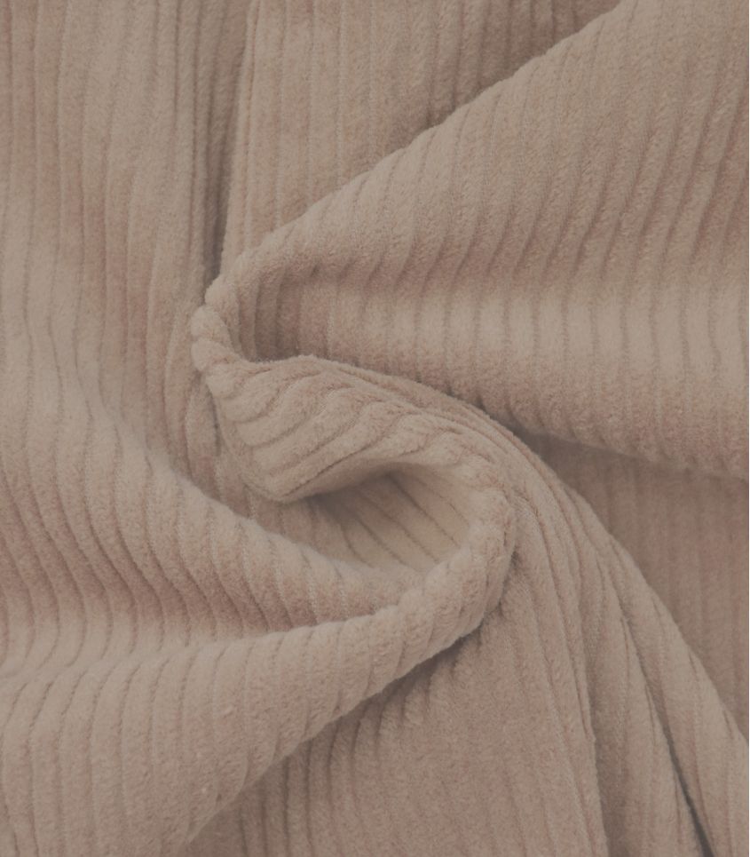 Tissu velours grosses côtes - Camel