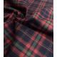 Tissu Flanelle de coton - Tartan rouge / navy