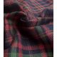 Tissu Flanelle de coton - Tartan rouge / navy