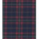 Tissu Flanelle de coton - Tartan rouge / navy