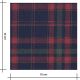 Tissu Flanelle de coton - Tartan rouge / navy