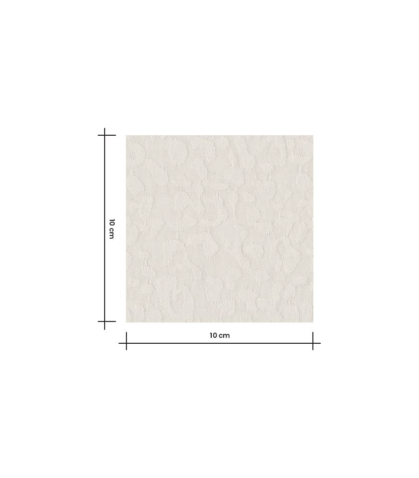 Tissu jacquard viscose - Léopard Ivory Tissu jacquard viscose - Léopard Ivory