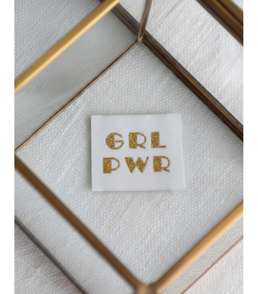 Etiquettes tissées à coudre - Hand Made BLACK