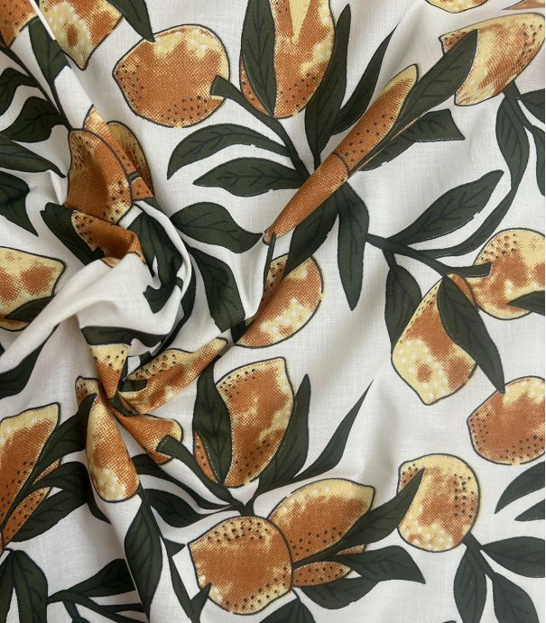 Tissu blockprint - Lemon