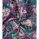 Tissu blockprint - Fleurs prune