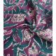 Tissu blockprint - Fleurs prune