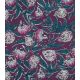 Tissu blockprint - Fleurs prune