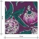 Tissu blockprint - Fleurs prune