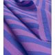 Tissu coton lavé - Rayures Purple