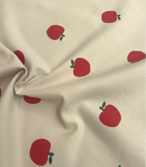 Tissu velours milleraies fin - Pommes d'Api