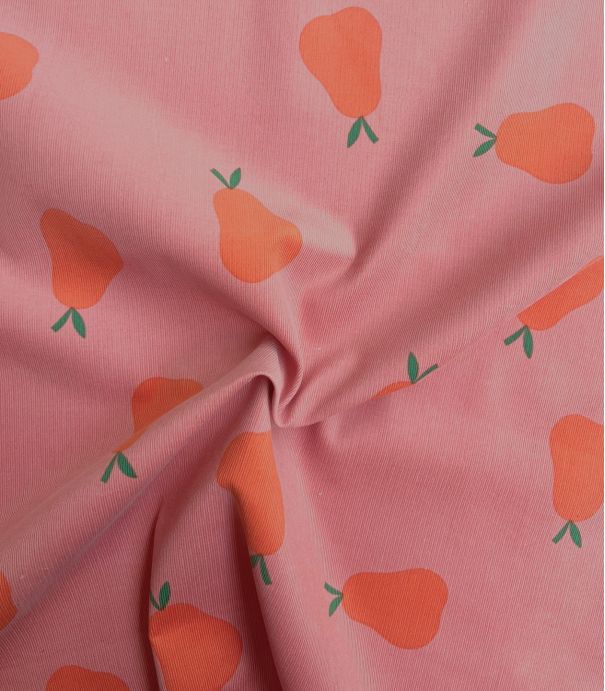 Tissu velours milleraies fin - Poires Melba