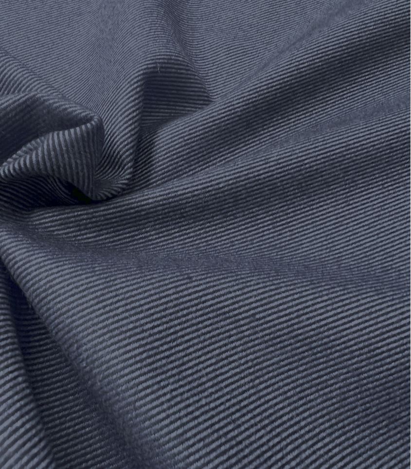 Tissu twill aspect denim - bleu charcoal