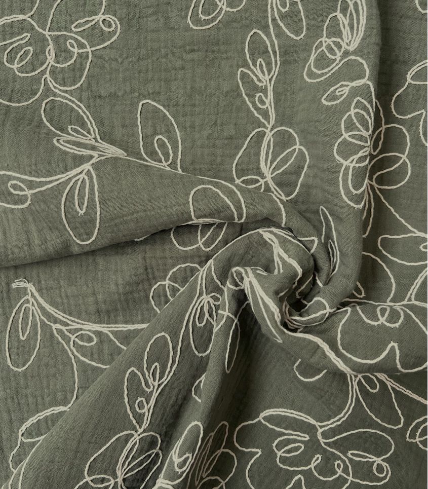 Double gaze Lace - vert Kaki