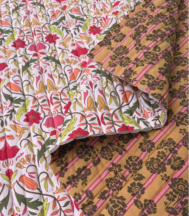 Tissu coton matelassé double face - Alphonse